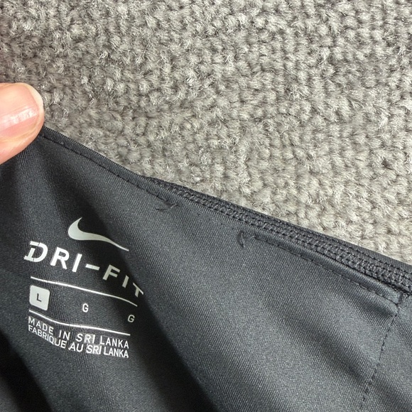 Nike Dri Fit Black Pull On Pants Womens L Low Rise Athletic Active Sweats - Picture 7 of 12
